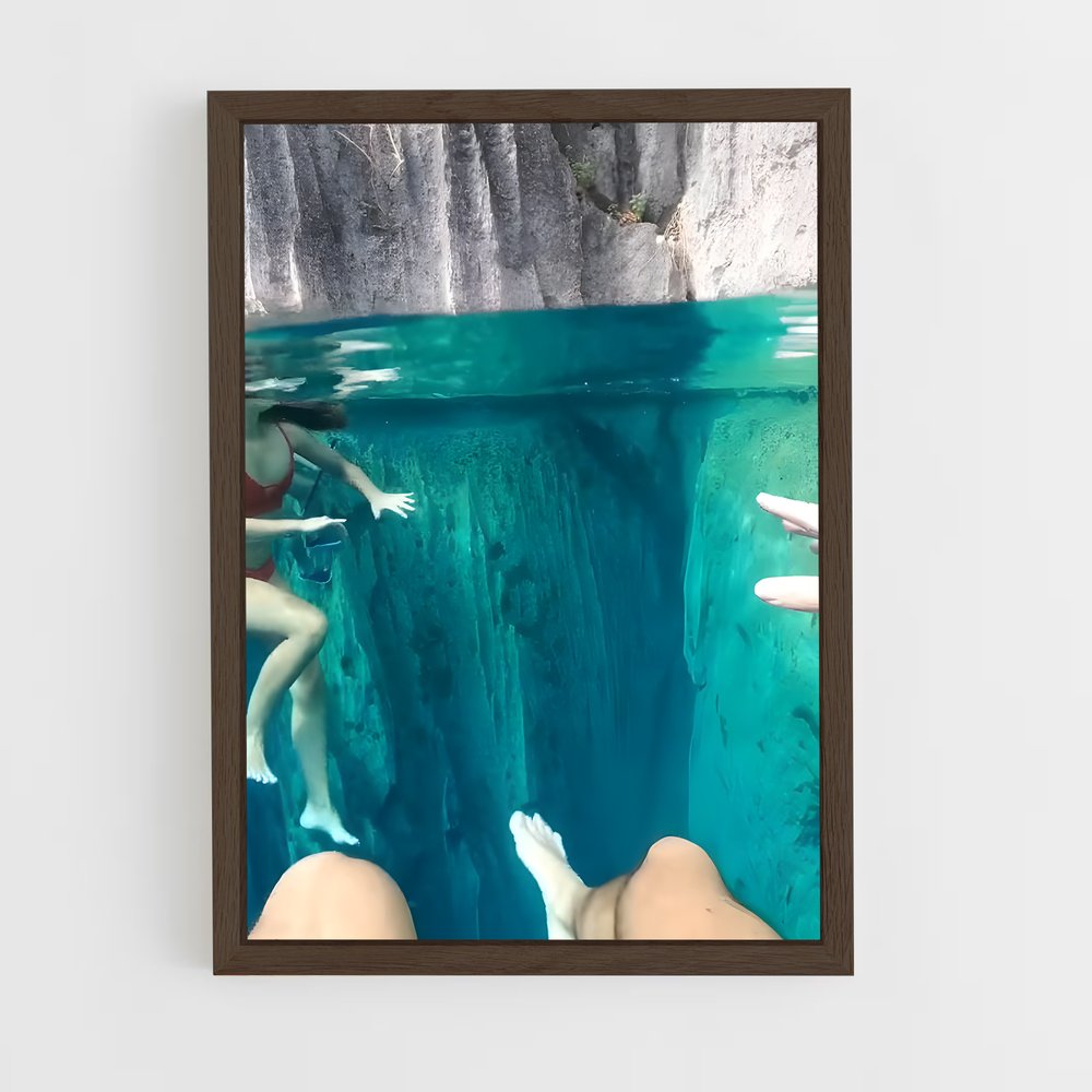 Poster Plongée aux Falaises – affiche Plongeon depuis une plateforme (vue 5)